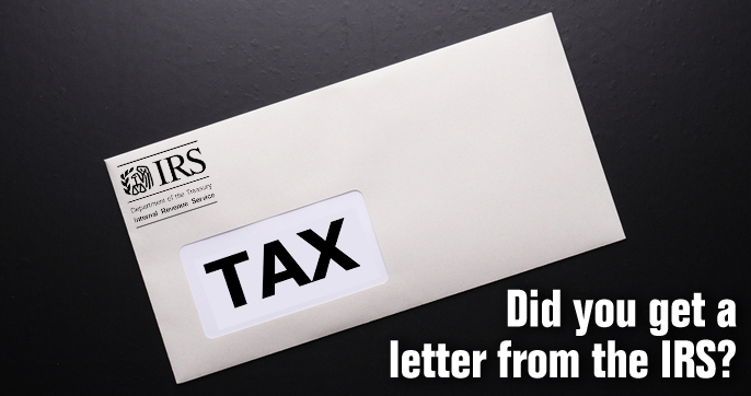 Did you get a letter from the IRS?